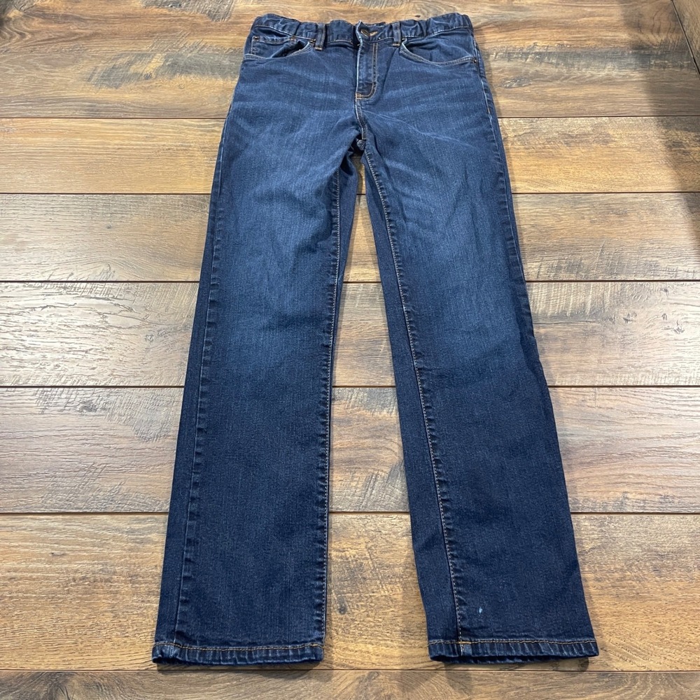 Lucky Brand Girl Classic Straight Dark Wash Denim Jeans Size 20 Adjustable Waist
